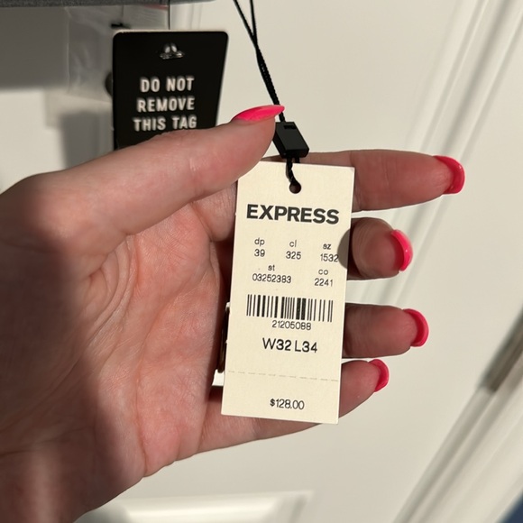 Grey Suit Pants Express - Picture 3 of 3